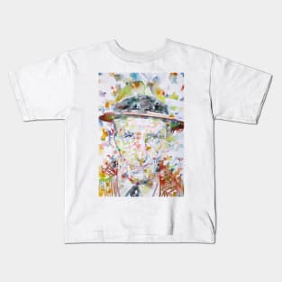 WILLIAM S. BURROUGHS watercolor portrait .1 Kids T-Shirt